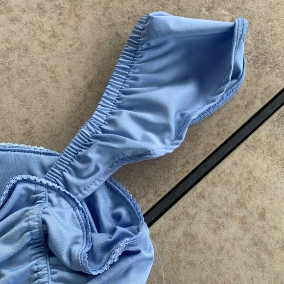 Justice Light Blue Ruffle Top - Picture 5 of 12